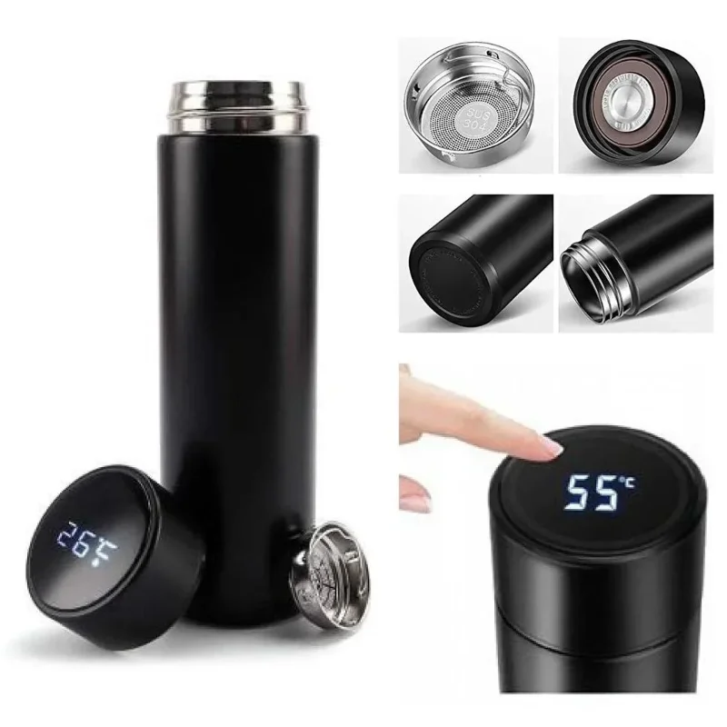 Akıllı Dereceli Çelik Termos 500 Ml Seyahat İçin
