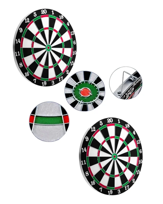 Fonksiyonel Ahşap Dart Tahtası 12 İnç 4 Adet Dart Oku İle