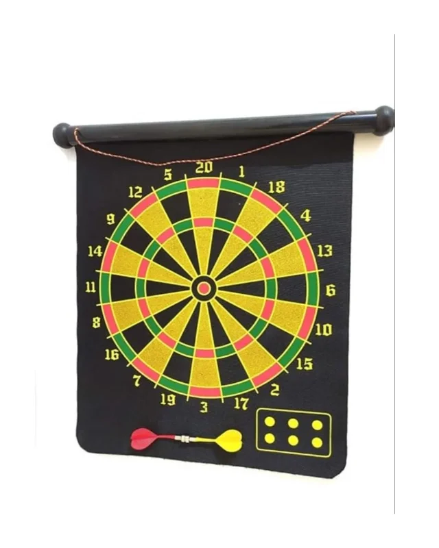 Katlanabilir Manyetik Dart Tahtası 6 Adet Ok İle Eğlenceli Oyun
