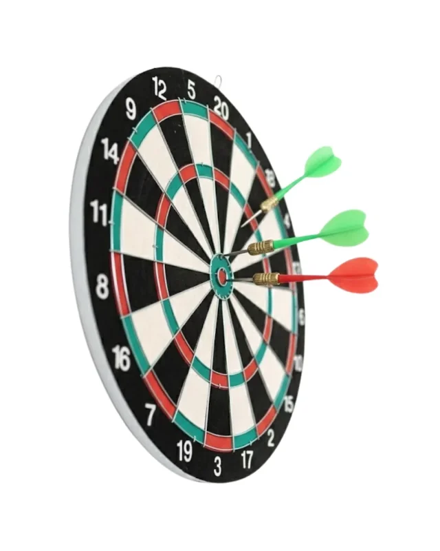 Dayanıklı 15 İnç Dart Tahtası Seti 4 Metal Dart Oku