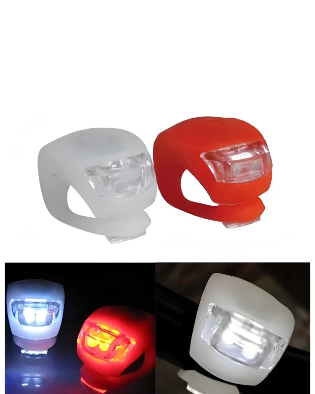Kırmızı Beyaz Led Bisiklet Işığı Seti 2 Adet