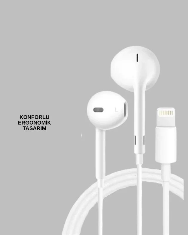 Ergonomik Kablolu Kulaklık İphone 14 Uyumlu Ultra Hafif