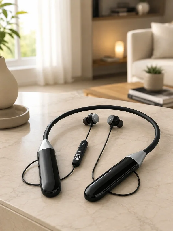 Ergonomik Boyun Tipi Bluetooth Kulaklık 400 Saat Şarj Süresi