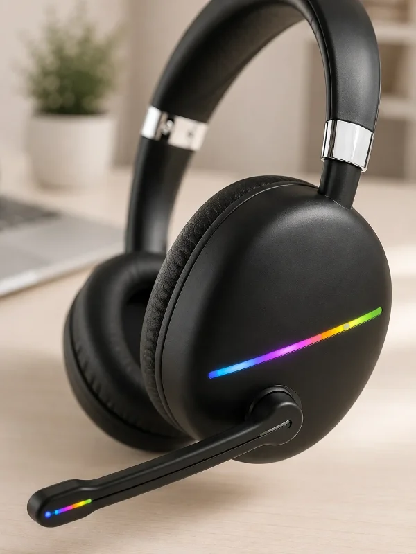 Bluetooth 5.0 Kulaklık Rgb Işıklı Tasarım Type-c Şarj