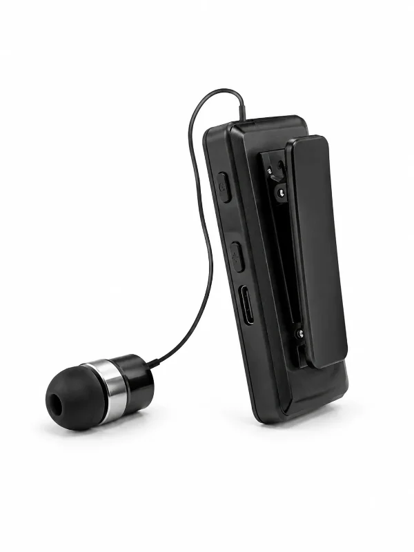 Kompakt Klipsli Tek Kulaklıklı Bluetooth Kulaklık Taşınabilir Model