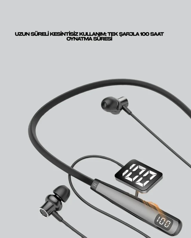 Kablosuz Bluetooth Kulaklık 100 Saat Pil Ömrü İle Oyun Ve Müzik İçin