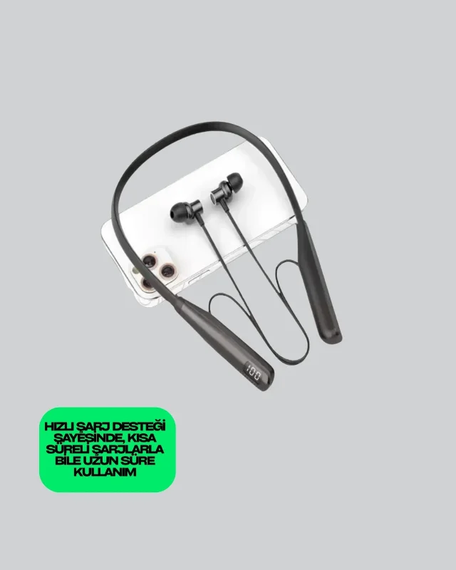 Ergonomik Tasarımlı Kablosuz Kulaklık 100 Saat Süreli Kullanım