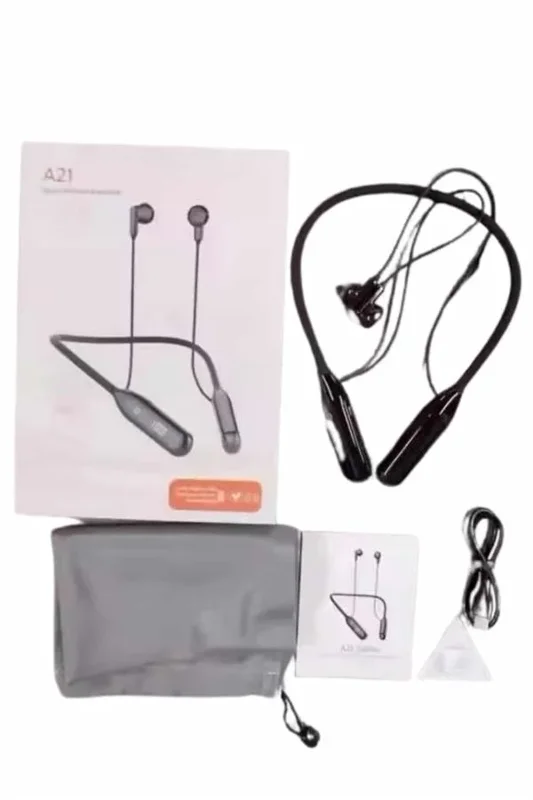 Yeni Nesil Bluetooth Kulaklık 60 Saat Kablolu Boyun Askılı