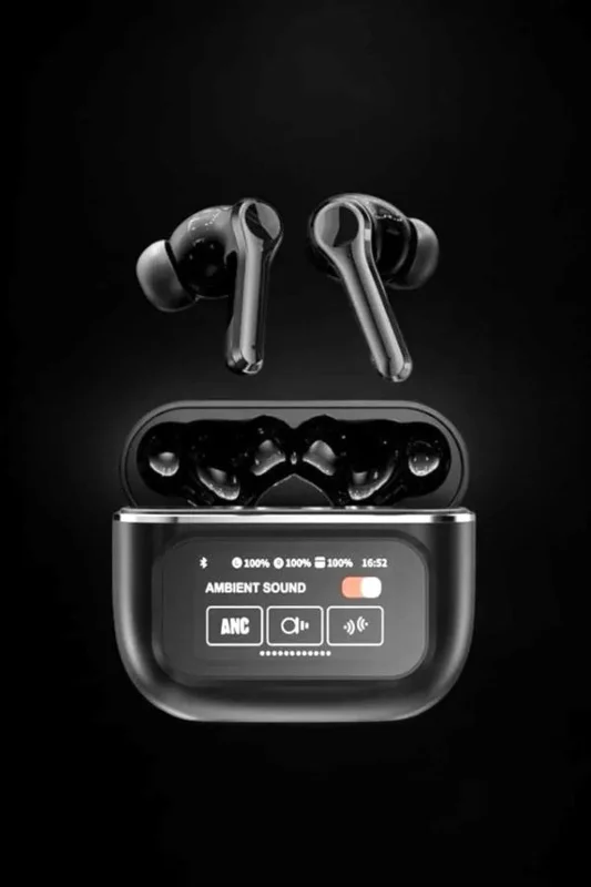 Kablosuz Bluetooth Kulaklık Ekranlı Uzun Şarj Süreli