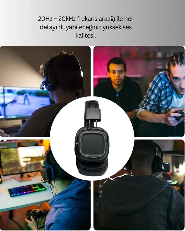 Kablosuz Bluetooth Kulaklık Uzun Süreli Konforlu Kullanım