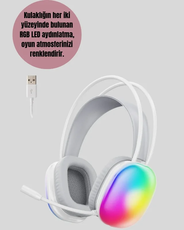 Kablosuz Gaming Kulaklık Ipx4 Suya Dayanıklı 800mah Batarya