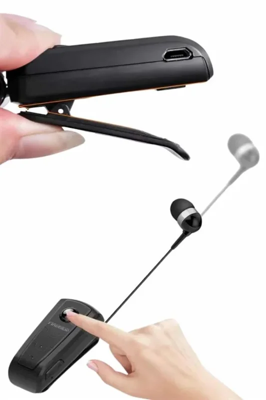 Mikrofonlu Titreşimli Yaka Kulaklığı Android Uyumlu 6 Saat Süre