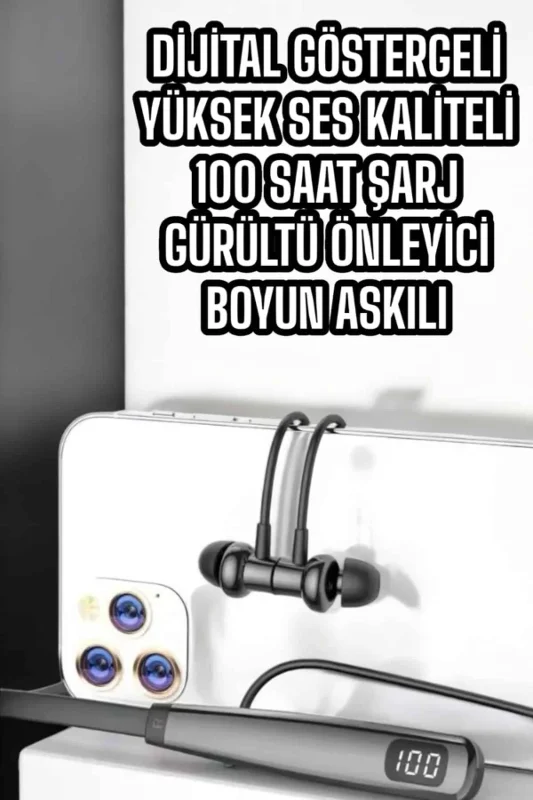 Bluetooth Kulaklık Uzun Şarj Süresi Ipx5 Su Geçirmez 10 Metre Erişim