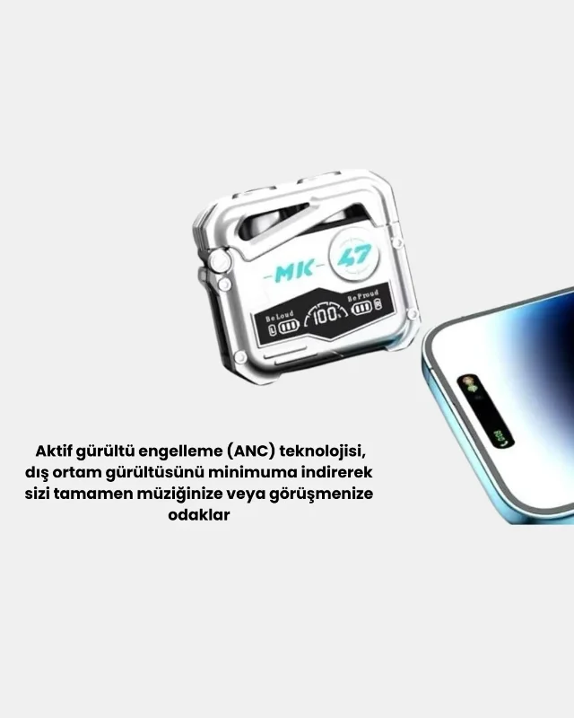 Kablosuz Bluetooth Kulaklık Powerbank Şarj Kutulu Ipx5 Su Geçirmez