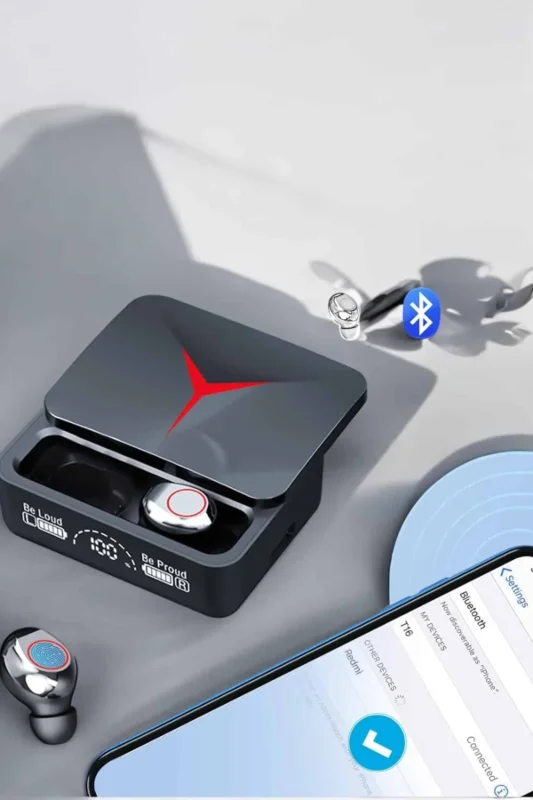 Bluetooth Kulaklık Powerbanklı Uzun Süreli Kullanım 1 Adet