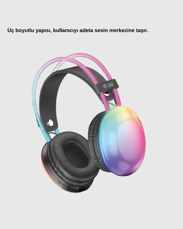 Ergonomik Rgb Işıklı Kablosuz Kulaklık Bluetooth 5.3 Ipx4
