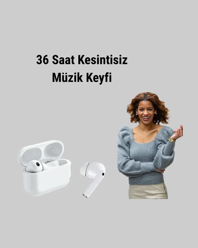 Şık Tasarımlı Gürültü Engelleyici Bluetooth Kulaklık - Hızlı Şarj