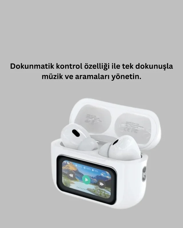 Akıllı Bluetooth Kulaklık Dokunmatik Kontrol 1 Adet