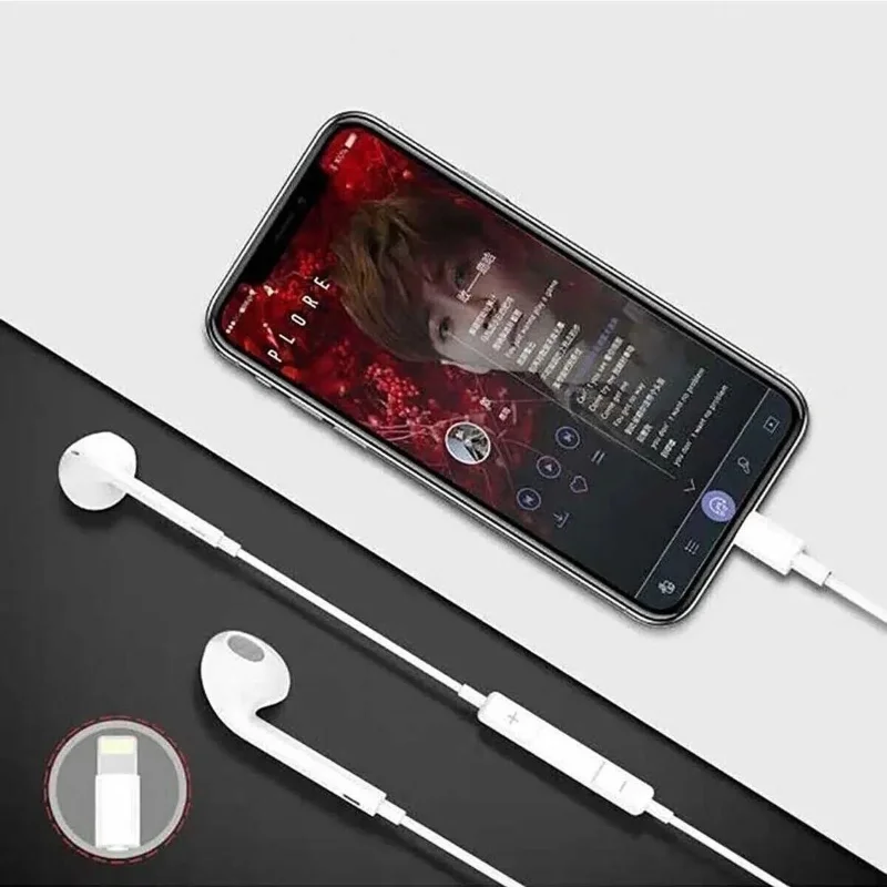 Yumuşak Kontrol Tuşlu Kulaklık 3.5mm İphone Uyumlu