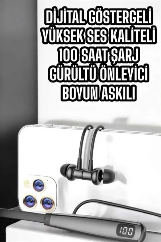 Ergonomik Bluetooth Kulaklık Uzun Şarj Süresi İle Suya Dayanıklı
