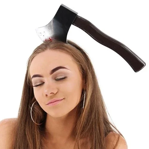 Cadılar Bayramı Kanlı Balta Şaka Tacı 28 Cm