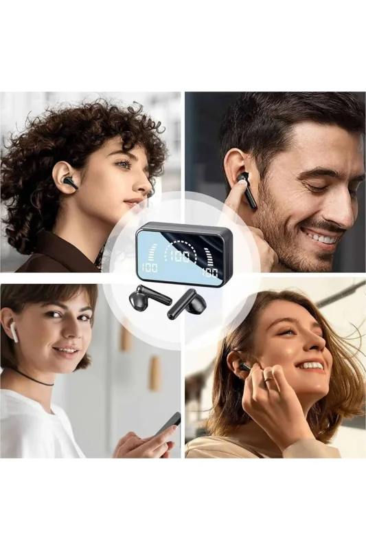Kablosuz Bluetooth Kulaklık Yüksek Basslı 2000 Mah Şarj Kutusu