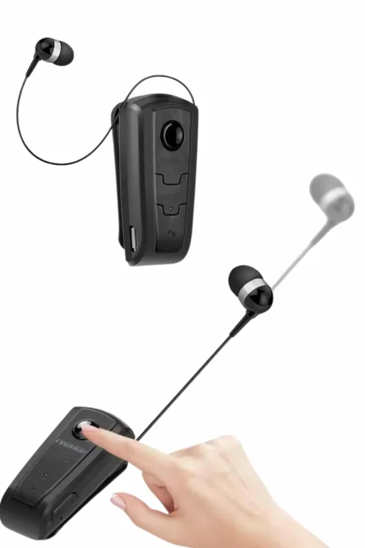 Kablosuz Makaralı Bluetooth Kulaklık Yaka Kulaklığı