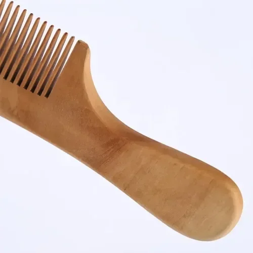 Doğal Ahşap Saplı Tarak 20'li Set 14 Cm