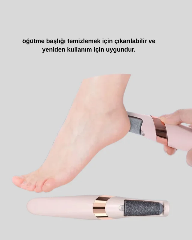 Elektrikli Nasır Temizleyici Usb Şarjlı 2 Hızlı Bakım Aleti
