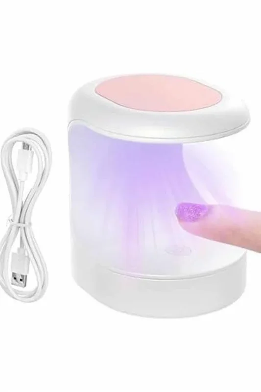 Mini Seyahat Tipi Oje Kurutucu 16 Watt Mor Işık