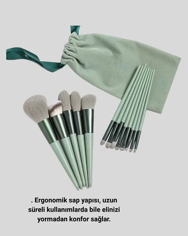 Profesyonel Yumuşak Kıllı Makyaj Fırça Seti 13'lü