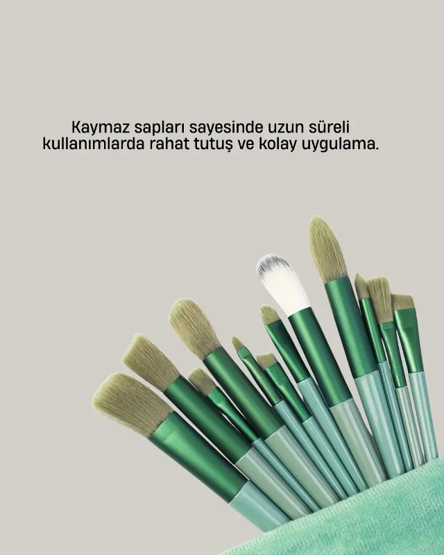 Yumuşak Kıllı Profesyonel Makyaj Fırça Seti Taşınabilir Çantalı