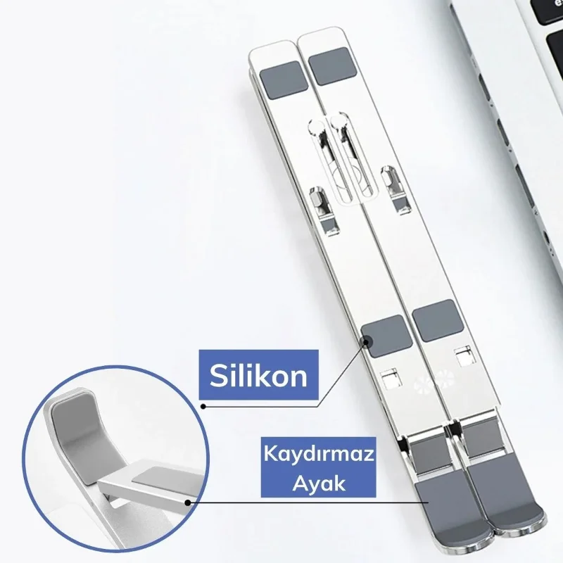Katlanabilir Laptop Yükseltici 1 Adet Ergonomik Destek Tabanı