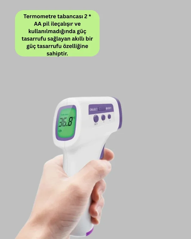 Hızlı Okuma Temassız Dijital Ateş Ölçer 5-10 Cm Mesafe