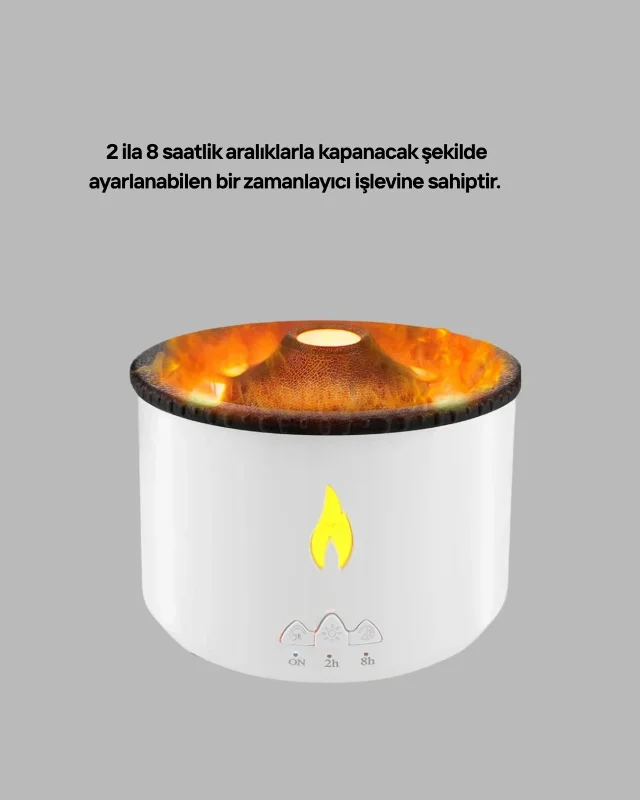 Uzaktan Kumandalı 3d Alev Efektli Hava Nemlendirici 360 Ml