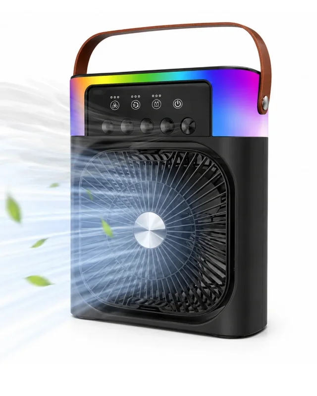 Mini Klima Nemlendirici Fan Rgb Led Usb 1 Adet