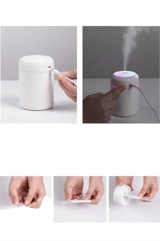 Mini Ultrasonik Hava Nemlendirici Aromaterapi Cihazı