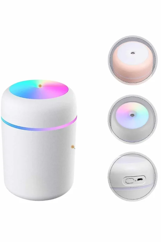 Mini Aromaterapi Buhardanlık Led Işıklı 3 Renk Seçeneği