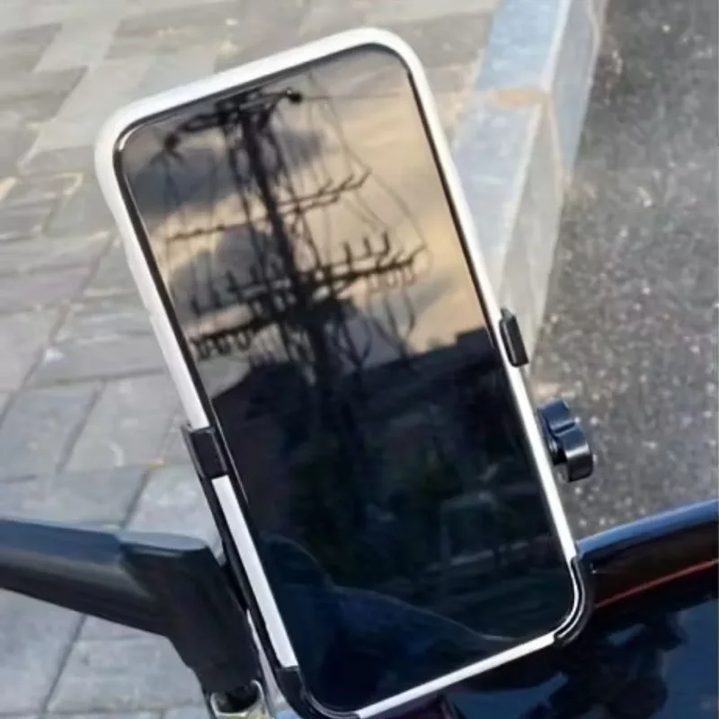 Kaymaz Sabitleme Sistemli Motosiklet Telefon Tutucu 360° Döner
