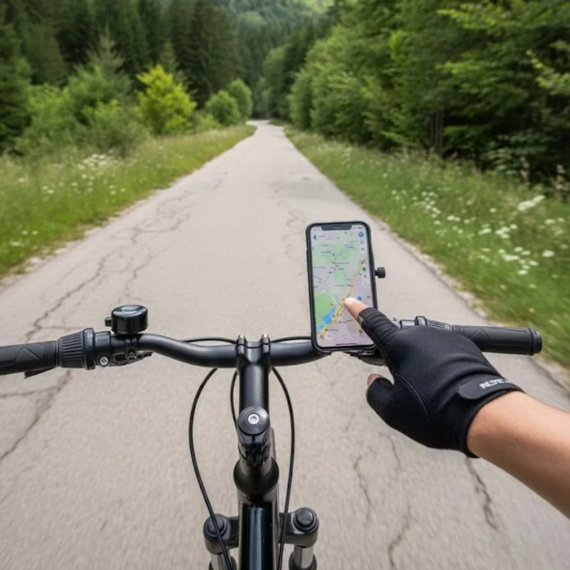 Gidon Bağlantılı Akıllı Telefon Tutucu 360° Uyumlu Motosiklet Aksesuarı