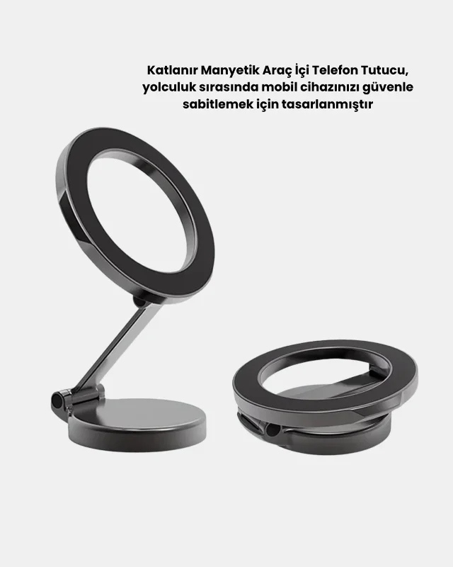 Manyetik Araç İçi Telefon Tutucu 360° Dönebilen Magsafe Uyumlu