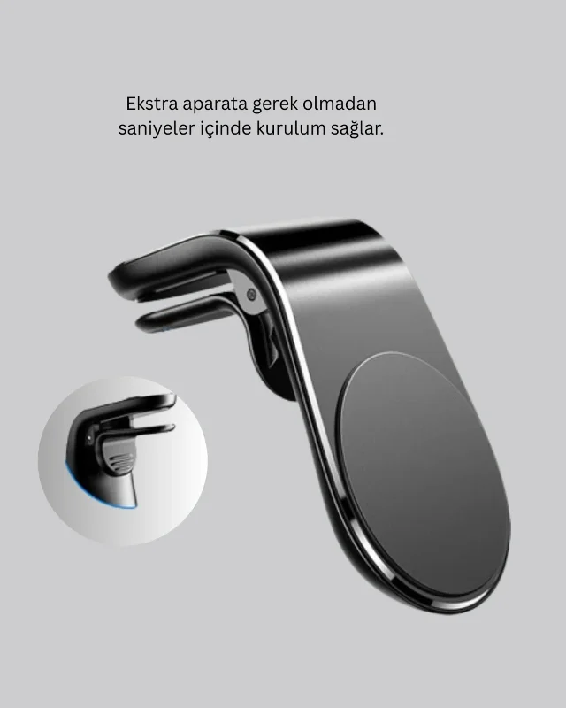 Manyetik Araç Telefon Tutucu - Gps Uyumlu Ve Pratik Kullanım