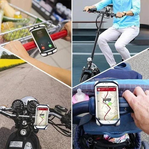 Fonksiyonel Motosiklet Telefon Tutucu 360 Derece Döner