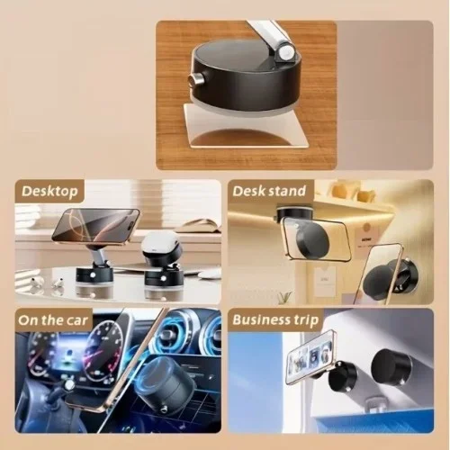 Katlanabilir Mıknatıslı Telefon Tutucu - Torpido Ve Cam Uyumlu