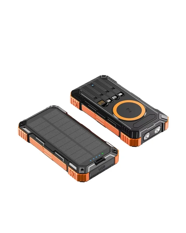 Enerjili Hızlı Şarj 20000 Mah Powerbank Kablosuz Kullanım (güneş Model)