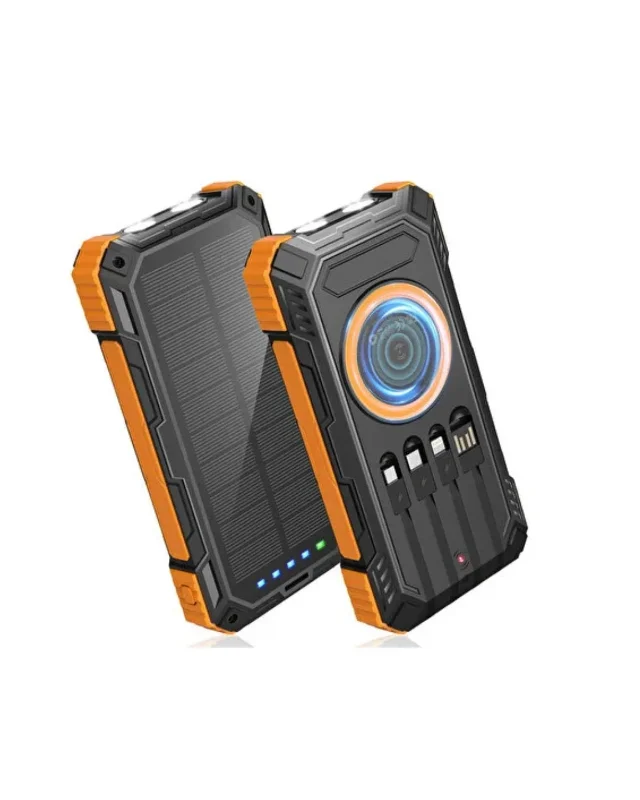 Kamp İçin Taşınabilir 20000 Mah Kablosuz Solar Powerbank