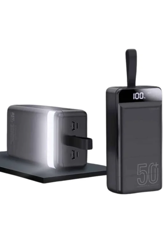 Taşınabilir Hızlı Powerbank 50000mah 4 Portlu Dijital Göstergeli