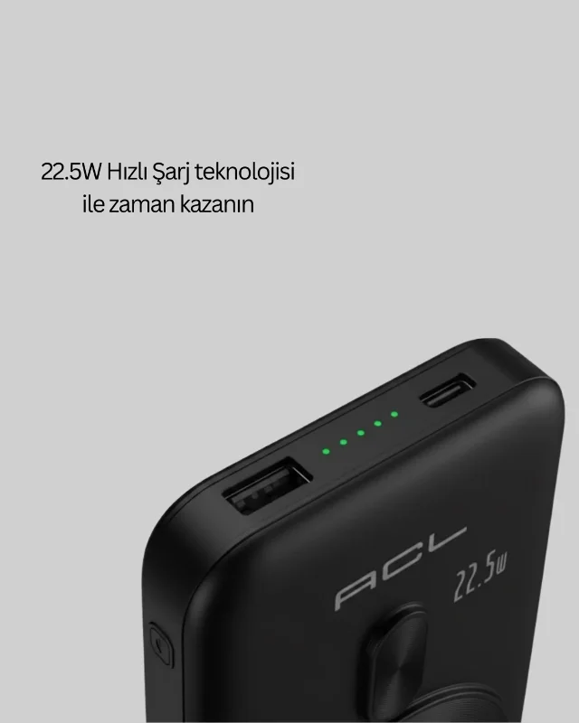 Kompakt Manyetik Kablosuz Powerbank 22.5w Hızlı Şarj