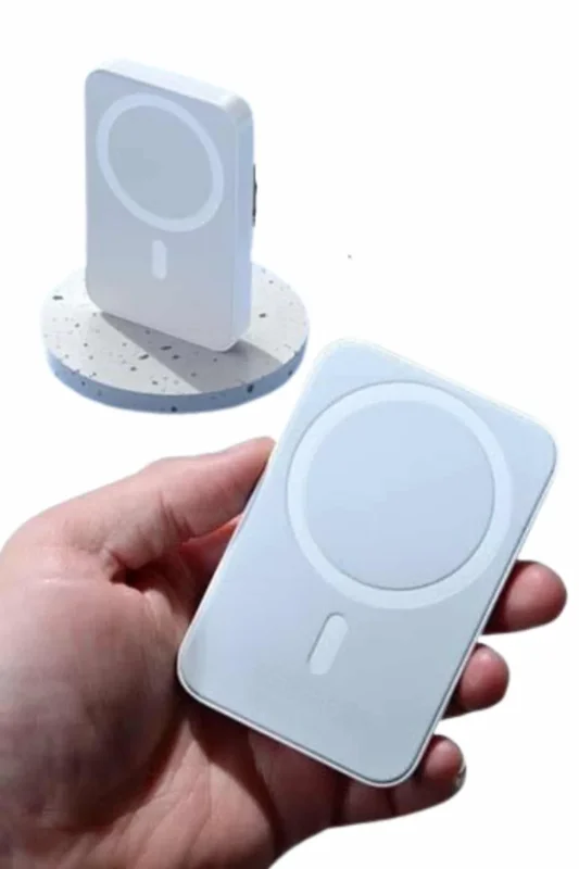Kompakt 15w Magsafe Uyumlu Kablosuz Powerbank 5000 Mah