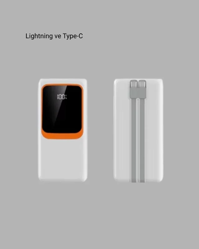 Dijital Göstergeli Taşınabilir Powerbank 10000 Mah Kapasite